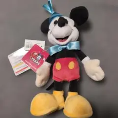 未使用　標籤附　迪士尼度假區　米奇　絨毛玩偶徽章　90週年