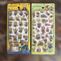 ミニオンズ·ズートピアシール・ステッカー 2シートセット