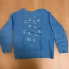 青色 KEEP YA HEAD UP トレーナー