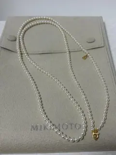 未使用品⭐︎ミキモト Vコードネックレス 18Kイエローゴールド - メルカリ