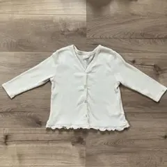 カーディガン　petit main クリーム色　90cm