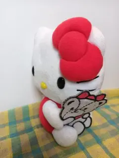 ハローキティ ぬいぐるみ 赤いリボン