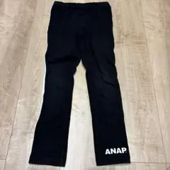 ANAP キッズ サイドラインパンツ ブラック