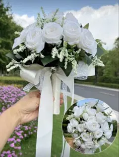 ホワイトフラワーブーケ