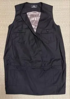 グレースコンチネンタル ノースリーブワンピース 黒