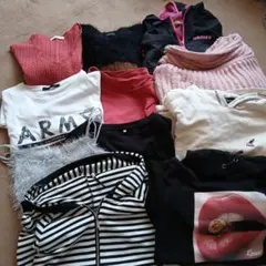 洋服　レディース【まとめ売り】セーター/パーカー/長袖Tシャツ… M、Lサイズ