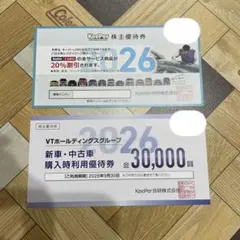 KeePer技研 20%割引券　VTホールディングス　優待券