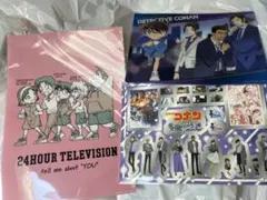 名探偵コナン 24時間テレビ ファイル ピンク+下敷+シールセット(隻眼の残像)