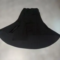 韓国デザイン　黒 フレアスカート