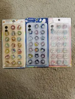 おはじきシール　 KAMIO キャラクターシール 3パックセット