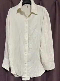 H&M アイボリー 長袖シャツ US XS