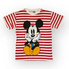 ミッキーマウス ストライプ Tシャツ