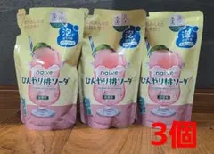 Kracie naive 泡で出てくるボディソープ びんやり桃ソーダ 詰替用×3のサムネイル