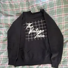 The Vintage Twin ラグランスリーブ スウェット 黒 usa製