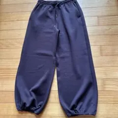 ジーユー　パフスウェットバギーパンツ　カラーブラウン　XLサイズ