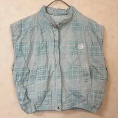 BELFE 中綿ベスト ナイロンベスト 水色