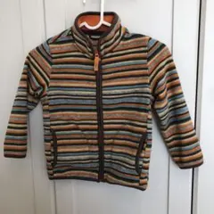 UNIQLO キッズ フリースジャケット ストライプ