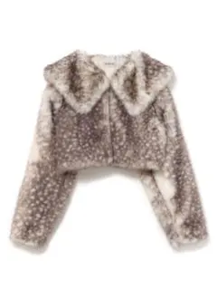 バブルス bubbles ショートファージャケット バンビ柄