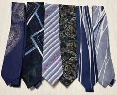 ネクタイ 5本セット ネイビー系