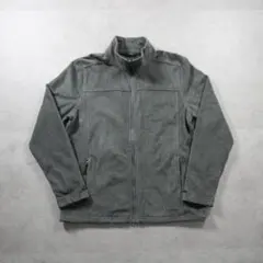 L.L.Bean フルジップ フリースジャケット グレー 裾ドローコード L古着