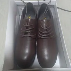 ブラウン レースアップシューズ 未使用 箱付き