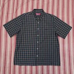 Supreme 25ss mini plaid s/s shirt blue - メルカリ