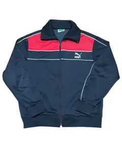 【90s】プーマ　ジャージ　トラックジャケット 黒　Oサイズ