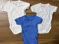 petit bateau【プチバトー】ベビー肌着白 青 水玉模様高級ベビー服