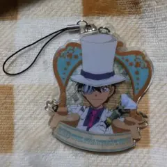 名探偵コナン　コナン　怪盗キッド　ストラップ　ソフトクリアキーホルダー