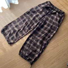 ブラウン ワイドパンツ