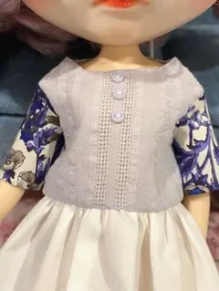 Blytheサイズ　ワンピース　リバティ生地