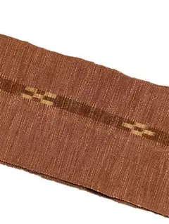 八重山ミンサー織 半幅帯 木綿 茶系美品 イ7018 - メルカリ