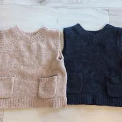 ユニクロ　ボアベスト 2枚セット 100cm