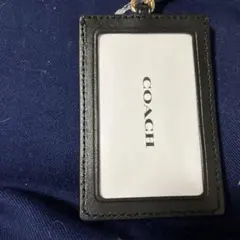 COACH 星柄 レザーパスケース