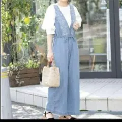 な*す様 アーバンリサーチ　SonnyLabel 刺繍 デニム サロペット サニ