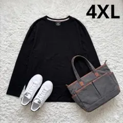 ファッション ビッグシルエット長袖Tシャツ 4XLロンT 大きいサイズ 綿100のサムネイル