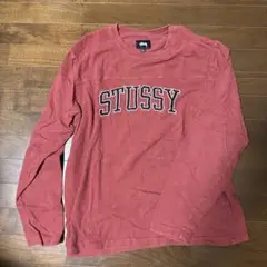 STUSSY レッド 長袖カットソー