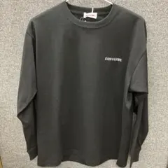 ⚫8/0225i10 CONVERSE ブラック ロングスリーブ Tシャツ