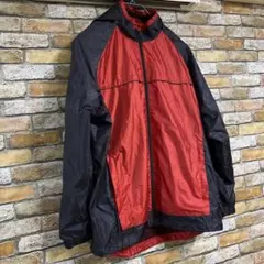Nike 赤黒 フルジップナイロンジャケット