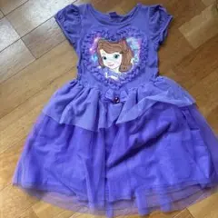 Disney プリンセスソフィア ワンピース 8号 紫