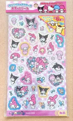 サンリオ サンリオキャラクターズ キラッとシール マイメロディ クロミ ピアノ