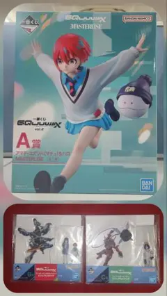 ジークアクス　一番くじ A賞　フィギュア ビジュアルスタンド2種