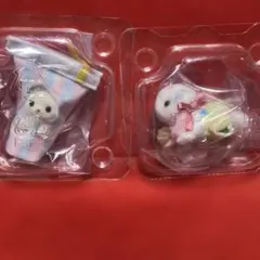 シルバニアファミリー キラキラくじg賞　アザラシ　ウサギ　赤ちゃん2個セット