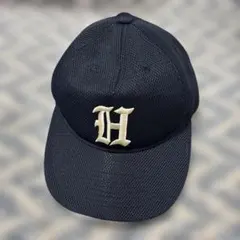 た*8様 Rawlingsネイビー H刺繍ワッペン付　ベースボールキャップ　美品のサムネイル