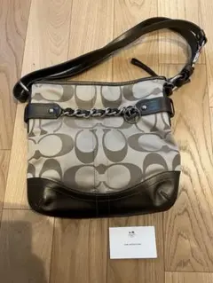 COACHシグネチャー　チェーンダッフルショルダーバッグ　ショルダーバック