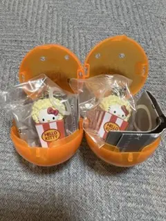 ハローキティ アメリカンデザイン　ポップコーン　カプセルトイ 2個セット