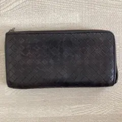 ボッテガヴェネタ BOTTEGA VENETA ダークブラウン 長財布