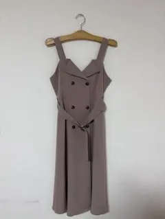 AnMILLE アンミール ベルト付き トレンチ キャミ ワンピース