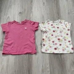 HOT BISCUITS 女の子　半袖　Tシャツ　2着セット　90 使用済み品