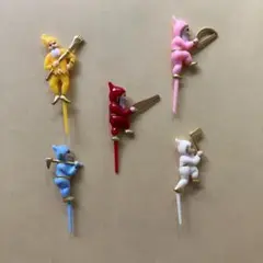 ケーキピック ケーキトッパー 飾り 森の小人 サンタクロース クリスマス